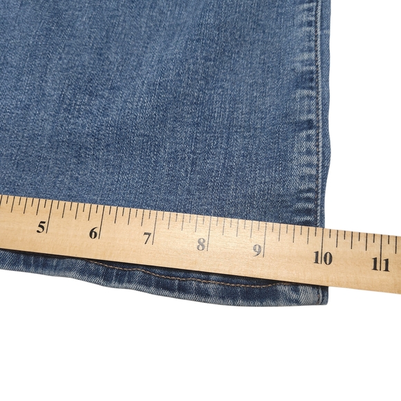 American Eagle Kick Boot Jeans 16 Blue Super Hi-Rise Next Level Stretch Flare - Picture 9 of 11